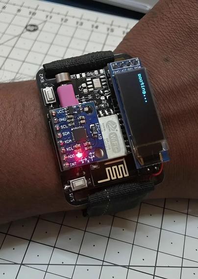 Machine Learning Based Gesture Detection Watch (ESP8266)
