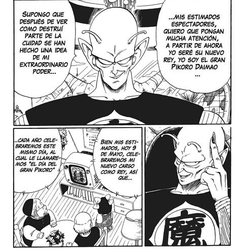 El rey demonio Piccolo declara que hoy, 9 de mayo, será nombrado rey.