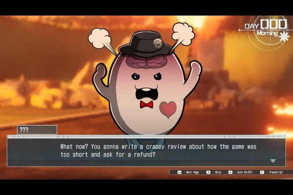 Sirei says, What now?  You gonna write a crappy review about how the game was too short and ask for a refund?
