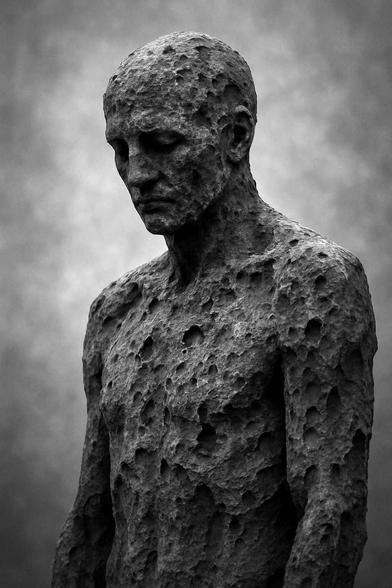 "Alors le corps aussi s’épuise. Il ploie sous le poids de cette injonction qui ne cesse de revenir, comme une marée montante, qui ne laisse aucun répit. La colère fait vibrer les muscles, mais tout finit par se figer, comme si le seul moyen de ne pas se briser était de se contracter jusqu’à l’immobilité."