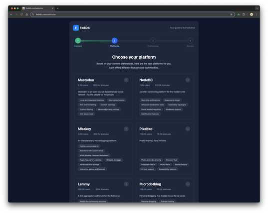 FediDB Onboarding Step 2