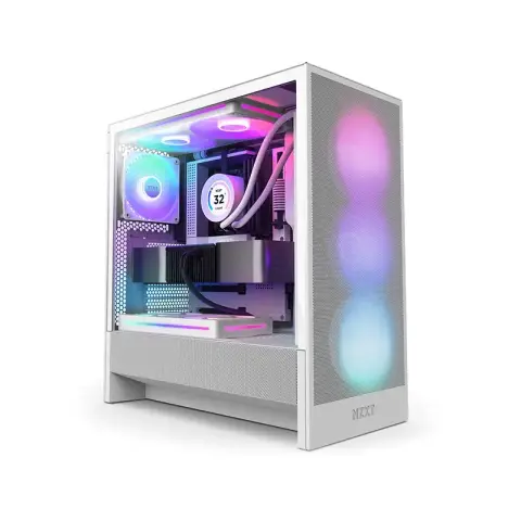 le boîtier NZXT H5 Flow RGB Blanc (2024) 