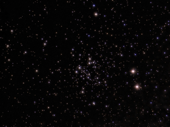 NGC 663 cluster as seen by the Odyssey Pro. 
