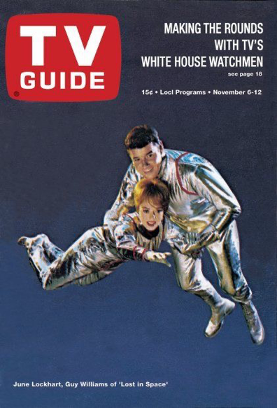 Covering TV Guide with original Lost in Space characters.