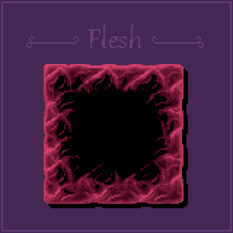 Its a red/black pixelart flesh texture ( I tried atleast lol)