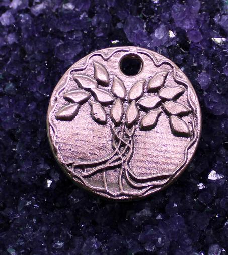 pendentif en cuivre inspiration arbre de vie Réalisation Laurent VEYAN