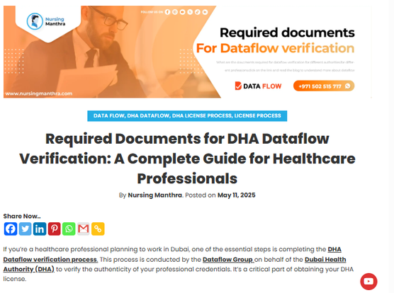 DHA Dataflow checklist 2025, DHA license requirements,  documents for DHA license Dubai, how to apply DHA Dataflow,  healthcare license Dubai, Dataflow verification UAE,  DHA exam requirements, medical license Dubai, documents needed for DHA verification,