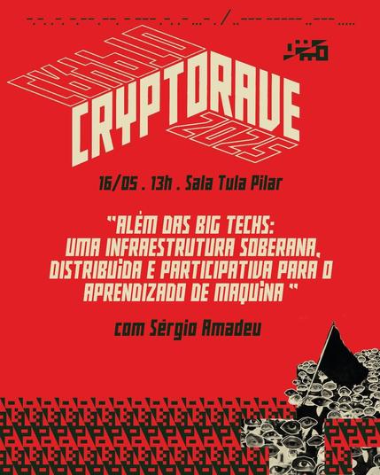 16/05 . 13h . Sala Tula Pilar
“RLEM DAS BIG TECHS:

LIMA INFRAESTRUTLIRA SOBERANA,
DISTRIBUIDA E PARTICIPA TIUR PARA O
APRENDIZADO DE MAQLUNA *
com Sérgio Amadeu
it 3 ik a ik a ik a ik a ik a ik AEE a 2
