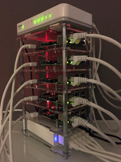 Kubernetes Cluster made out of Raspberry Pi hardware for home lab 