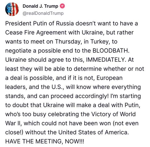 Trump supports Putin
