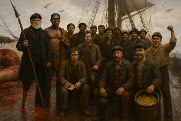 Captain Ahab and His crew