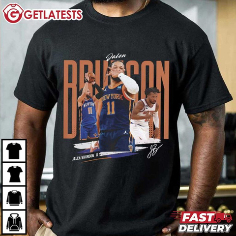 Jalen Brunson New York Knicks Basketball NBA T-Shirt
