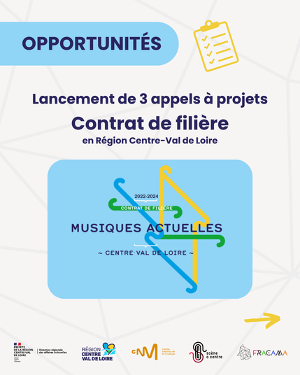 OPPORTUNITÉS
Lancement de 3 appels à projets Contrat de filière en Région Centre-Val de Loire