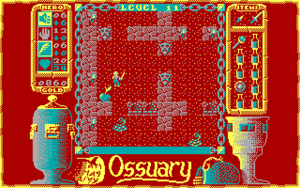 Level 11 of the ossuary, when our score is more than half way to our target.
