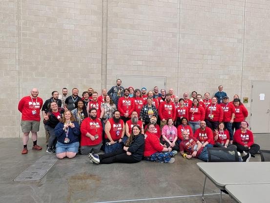 Group photo of PAX East Enforcers from the Tabletop Department