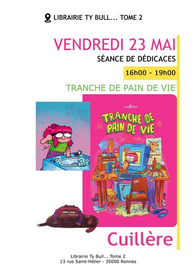 Affiche de l'évènement se déroulant le 23/05 chez Ty Bull... Tome 2 à Rennes !