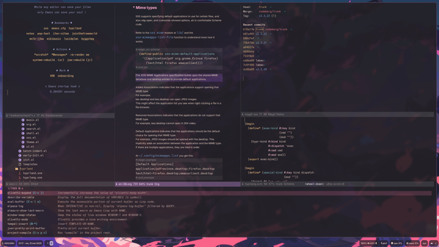 Emacs configuration in SSS