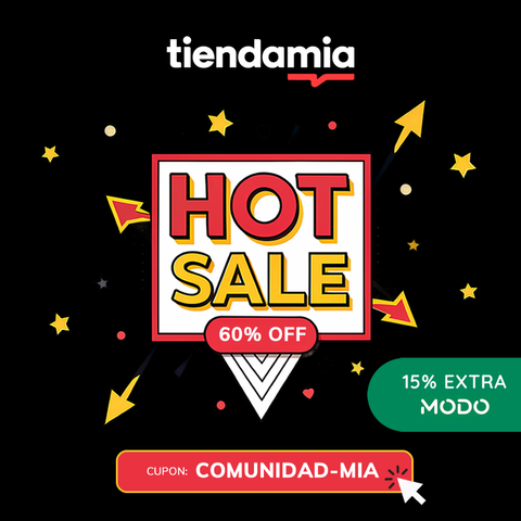 ¡ES AHORA! ¡Arrancó el Hot Sale en TiendaMIA!
Ofertas increíbles con hasta 60% OFF, descuento con cupón y 15% adicional.Usá el cupón COMUNIDAD-MIA y conseguí el mayor descuento sin tope.
¡Y pagando con MODO, obtenés 15% de reintegro EXTRA!