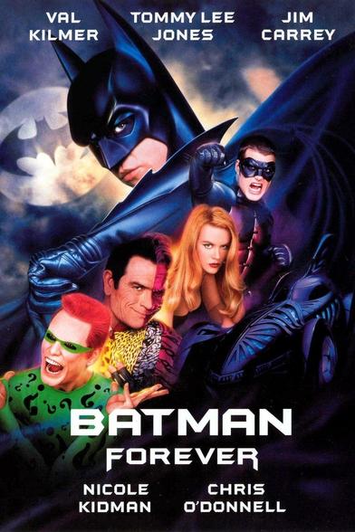 The original film poster for Batman Forever (1995)