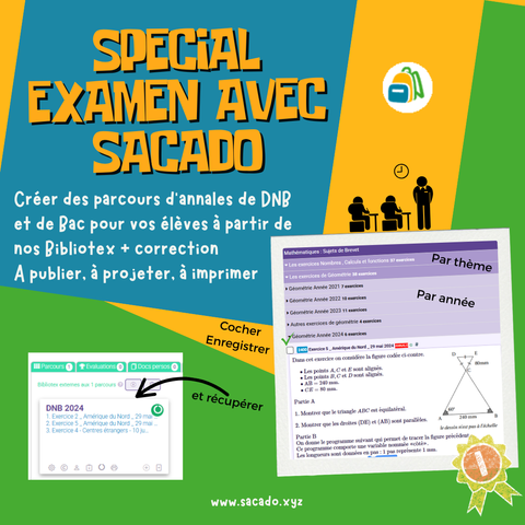 sujets de DNB et de bac sur sacado.xyz