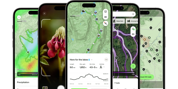 Better Adventures Await: AllTrails Peak AI Smart Routes.