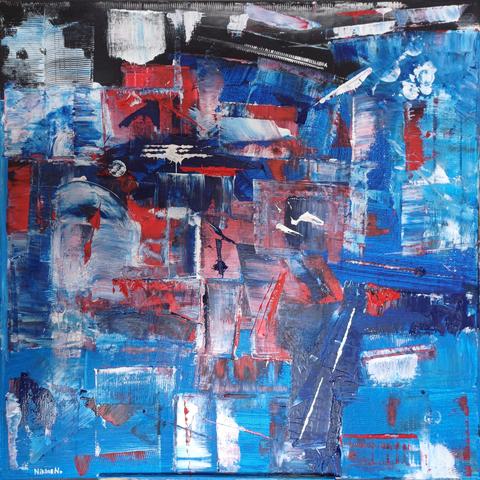 Name: Chaos in Mind
Collection: "Soul Arc" / "Seelenbogen"
Medium: Oil on Canvas
Year: 2025
Methods: Palette knife techniques

by Niklas Nickel