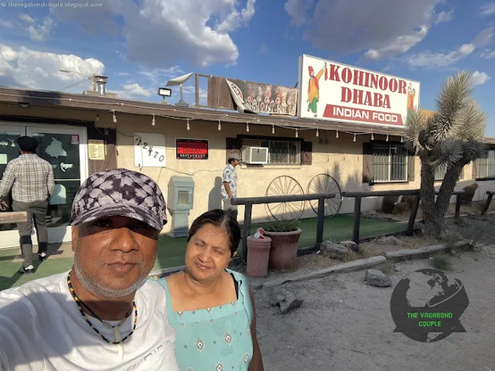 In the middle of the vast Mohave Desert, we found a Punjabi dhaba! Kohinoor Dhaba off I-40 in Arizona served up hot parathas, spicy chole & chai that hit like home.  Punjabi truckers + desert vibes = desi magic on wheels.  Read Ep. 13: https://thevagabondcouple.blogspot.com/2024/07/trans-america-overland-road-trip-part-13-yosemite-grand-canyon-fresno-route-66-punjabi-dhaba-indian-food-truck-stops-interstate-40.html  #PunjabiDhaba #MohaveDesert #I40Eats #IndianFoodUSA #OverlandTravel #TheVagabondCouple #EpicRoadTrip #ChaiStop