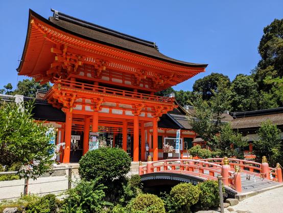 The Romon gate at Kamigamo-jinja (the upper Kamo shrine).