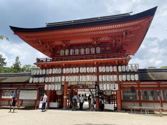 The Romon gate at Shimogamo-jinja (the lower Kamo shrine).