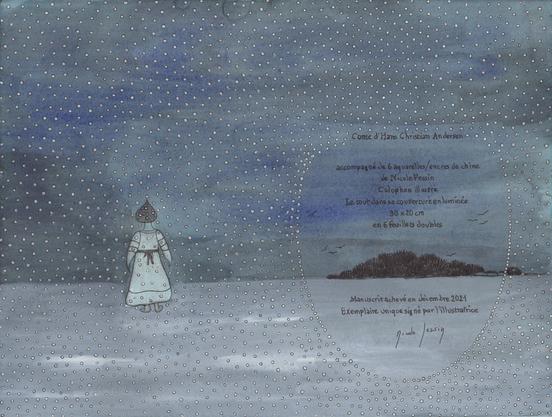 Manuscrit : La petite fille aux allumettes (6) de Hans Christian Andersen

https://nicole-pessin.com/la-petite-fille-aux-allumettes/

#manuscrit #encre #encredechine #peinture #art #artiste #artistepeintre #poésie #livredartiste #HansChristianAndersen 