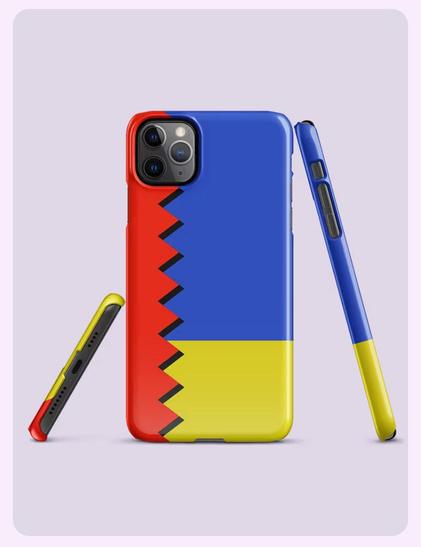 A screenshot of my store page showing the "Hedgehog Zone iPhone Case".  It is a phone case in the style of the Sonic the Hedgehog 2 title cards.
