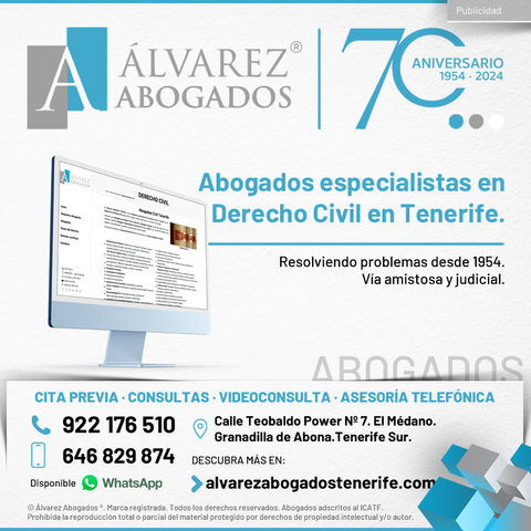 Abogados especialistas en Derecho Civil en Tenerife. Consúltenos ahora sin compromiso. Abogado Civil Tenerife. Visite nuestra web o llámenos y conozca las especialidades. Resolviendo problemas desde 1954.
https://alvarezabogadostenerife.com/areas-derecho/derecho-civil/ 

#alvarezabogados #abogados #Tenerife #civil #derechocivil #civilistas #derecho #legal #abogadostenerife #tenerifelegal

