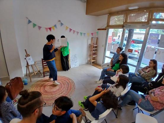 Fotografia de la lectura teatralitzada