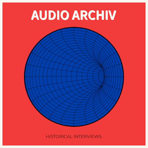 Logo des audio archiv podcasts mit historischen Interviews 