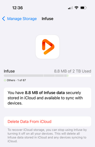 Infuse iCloud Sync