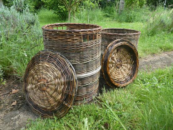panière à linge en osier
