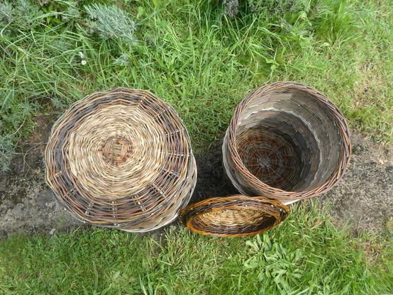 panier rond à couvercle