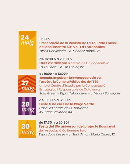 Programa del Mes de l'ESS
