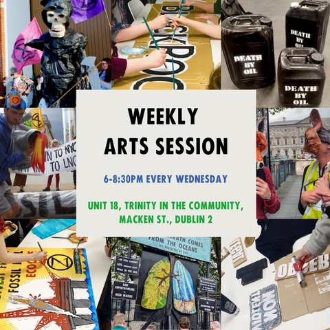 Weekly Arts Session 6-8.30pm Every Wednesday.  Unit 18 Trinity in the Community, Macken St, Dublin 2