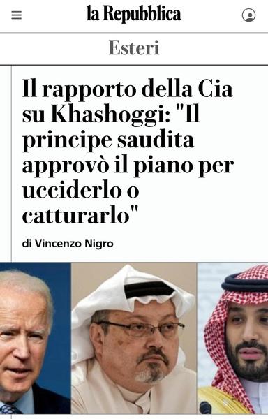 Biden, Khashoggi e Bin Salman.