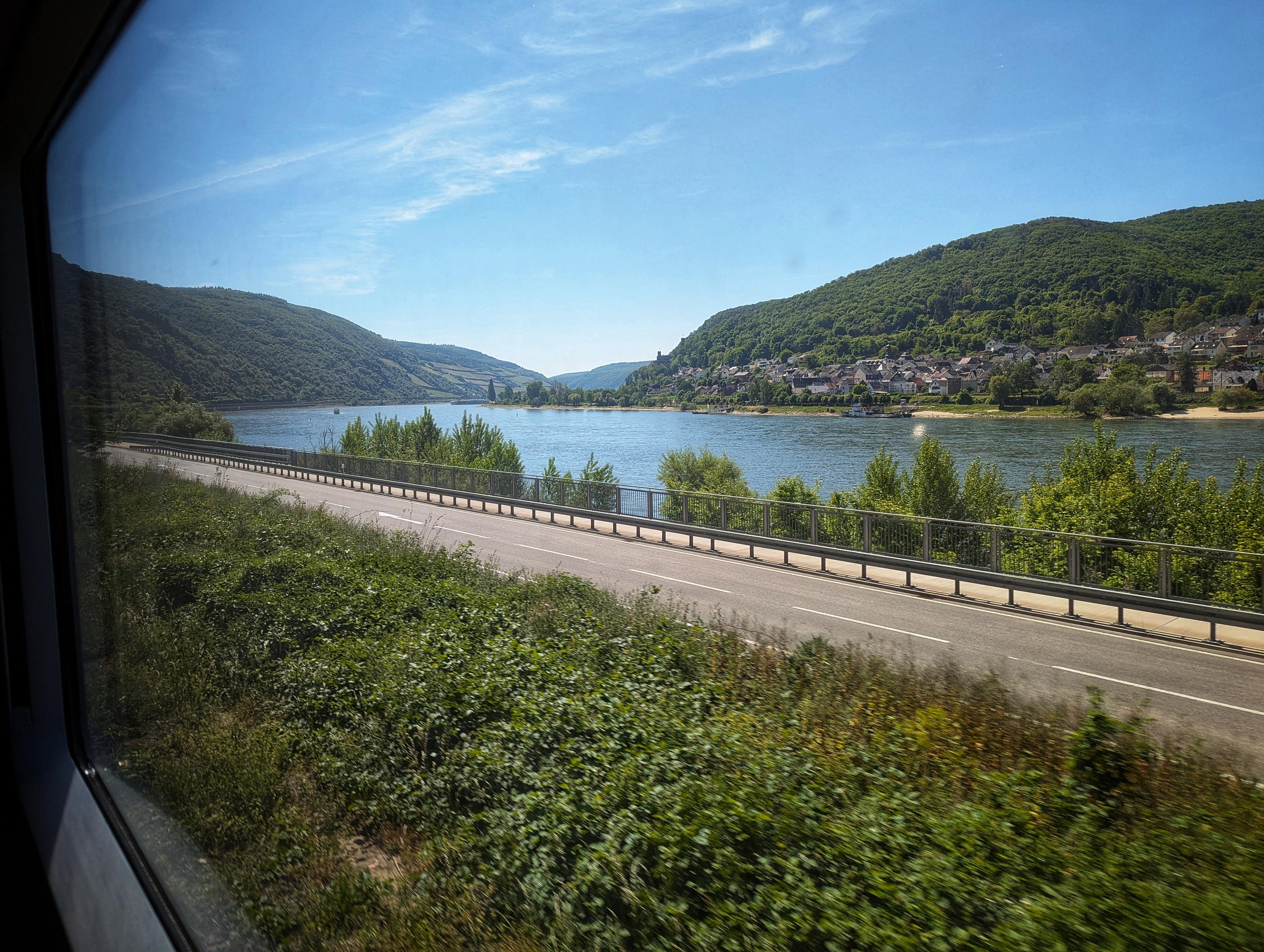 En route to Vienna along the beautiful river Rhine. ✨