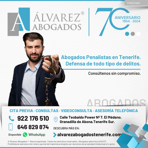 Abogados Penalistas en Tenerife. Defensa de todo tipo de delitos. Consúltenos sin compromiso. Abogado Penal Tenerife. Resolviendo problemas desde 1954.
https://alvarezabogadostenerife.com/areas-derecho/derecho-penal/

#alvarezabogados #abogados #Tenerife #Penal #derechopenal #penalistas #delitos #justicia #juzgados #abogadostenerife
