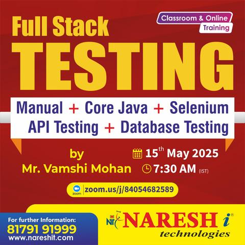 🧪 Full Stack Software Testing