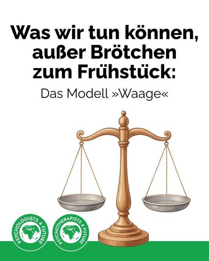 Eine Waage im Gleichgewicht