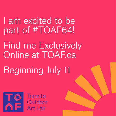 Toronto Outdoor Art Fair poster. Fair starts July 11
