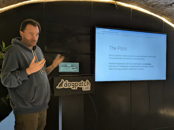 Nathaniel Ford speaking at Python Ireland