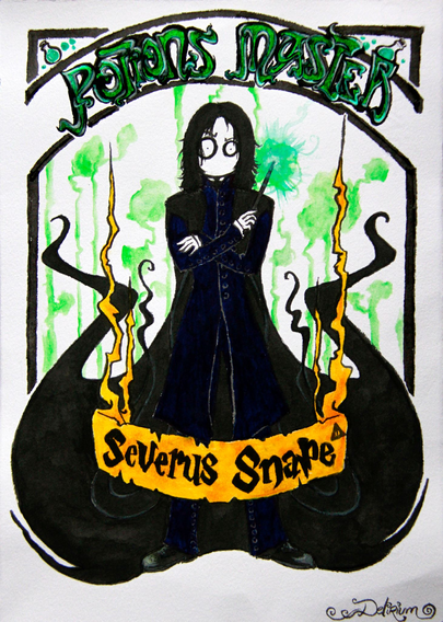 ilustracion de severus snape