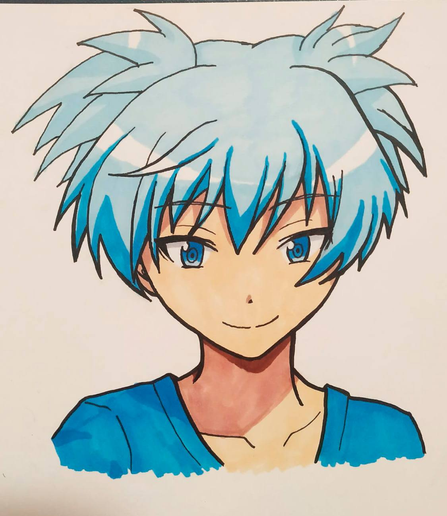 dibujo con marcadores de alcohol y tinta