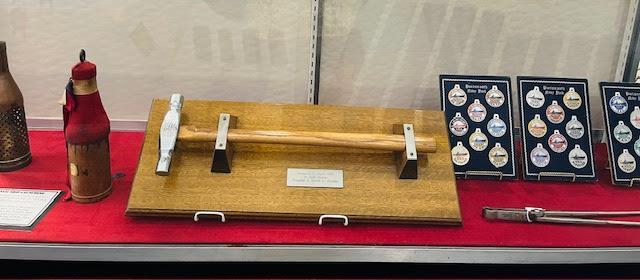 A hammer on exhibit at the new maritime exhibit at Albacore Park