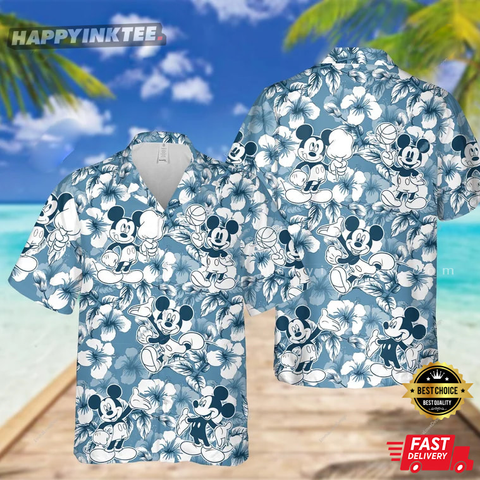 Mickey Mouse Tropical Summer Beach Trip Hawaiian Shirt
